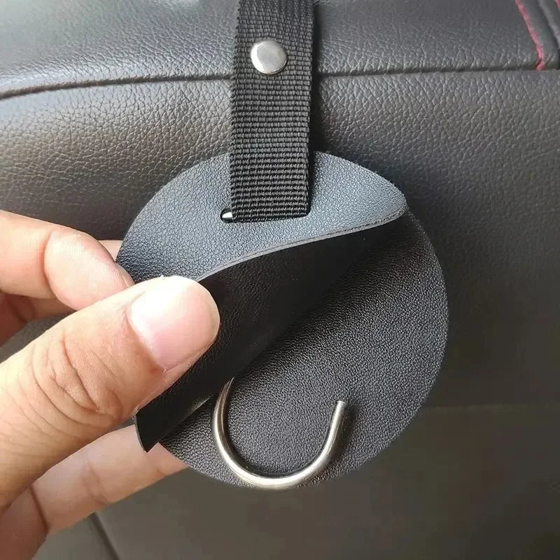 Auto Headrest Hidden Hook Car Back Seat Hanger Heavy Duty Alloy Steel Hooks for Luggage Pet Carrier Baby Stroller Hanging Oasis Select