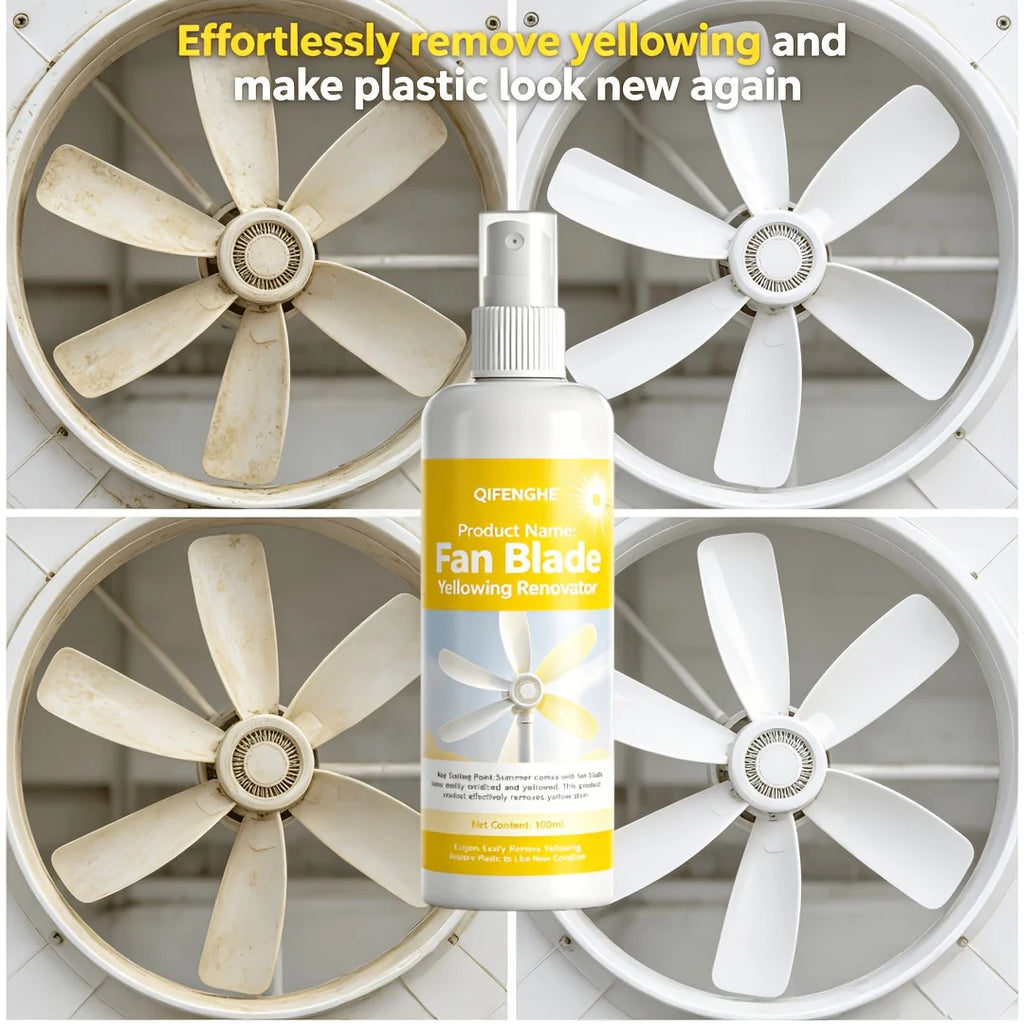 Fan Blade Yellowing Renovator Spray Plastic Cleaner And Oxidation Remover Restores Faded Blades to like New Condition Summer Ess Oasis Select
