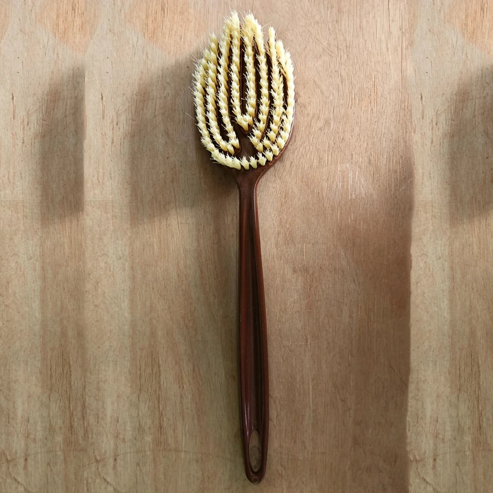 Natural Bristle Body Brush – Long Handle Back Scrubber Body Exfoliating Brush Oasis Select 1 PC