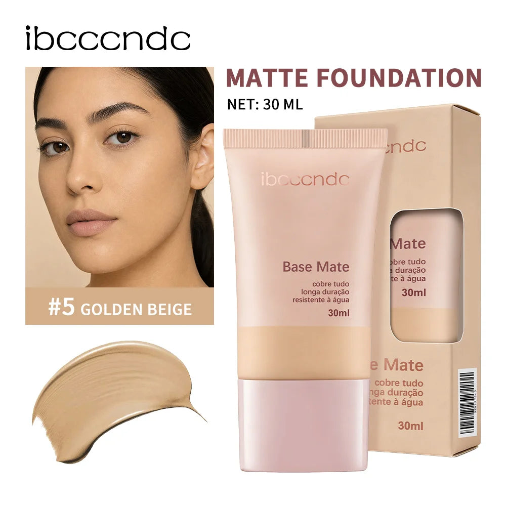 Matte Foundation Natural Coverage Smooth Skin-Friendly Deep Skin-Nourishing Long-Lasting & Waterproof Gentle Cares Foundation Oasis Select Golden Beige