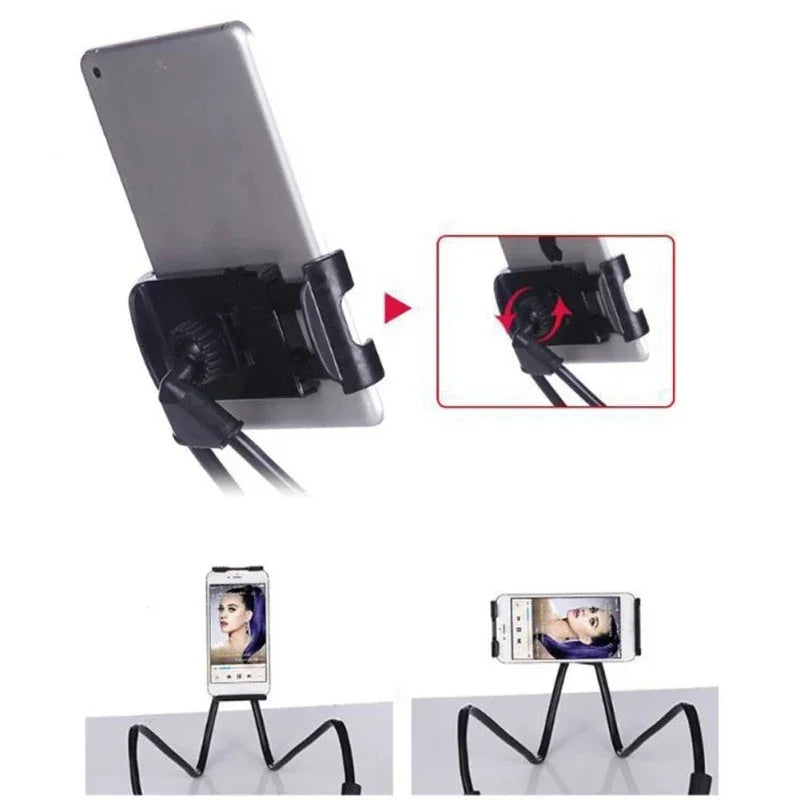 1PC Flexible Hands-free Phone Holder, Lazy Necklace Bracket for Bed, 360° Rotatable Cellphone Stand for iPhone Samsung Xiaomi Oasis Select