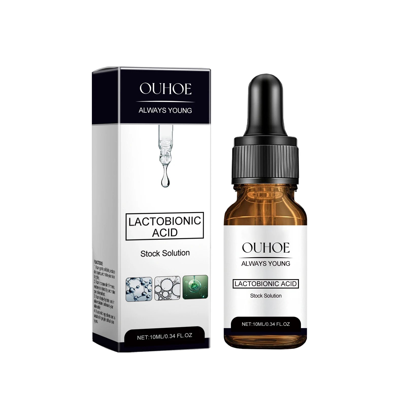 Moisturizes and Firms Moisturizing Nourish Remove Dark Spots Wrin-kles Fade Fine Lines Brighten Smooth Firming Facial Essence Oasis Select 10ml boxed