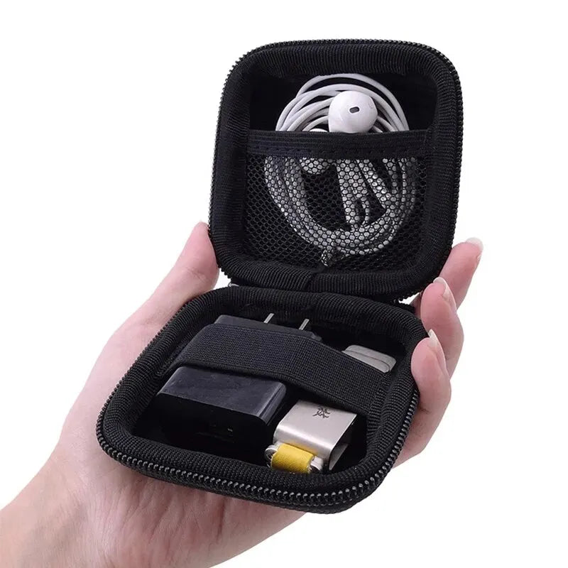 Portable Earphone Storage Bag Data Cable Organizer Bag Multifunctional Digital Gadgets Case For Charger U Disk Protective Cover Oasis Select