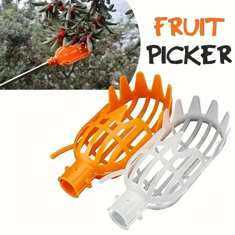 Yellow Polypropylene Fruit Picker Lightweight Reusable Ergonomic for Garden Harvesting Orchard Farm Food Safe Tool 1PC Oasis Select