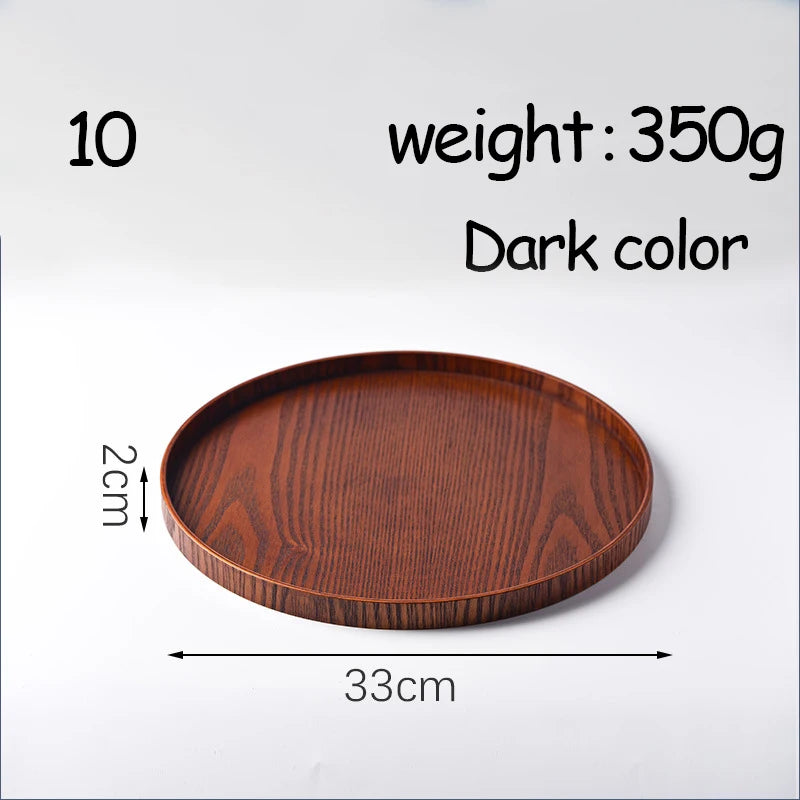 Oval Serving Trays Tableware Dessert Tea Saucer Coasters Coffee Coasters Wooden Plate Storage Food Display Home Hotel Decor Oasis Select 10