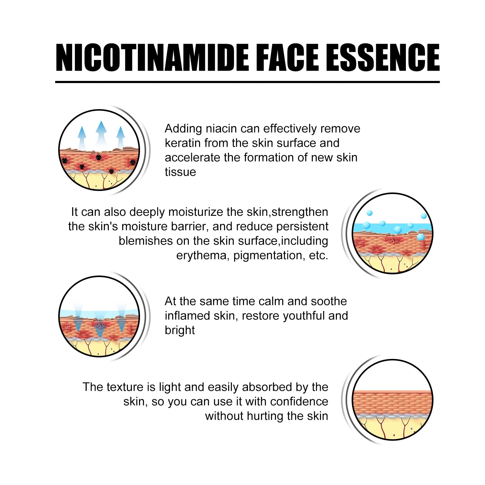 Eelhoe Niacinamide Face Serum – Fade Dark Spots & Brighten Skin Brightening Face Serum Oasis Select
