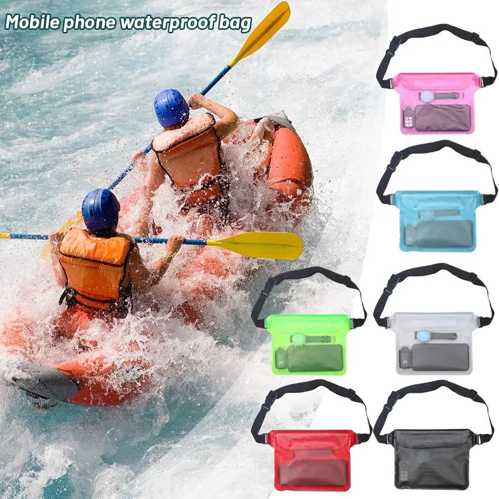 Waterproof Swimming Bag Sealing Drift Diving Waist Pack Skiing Underwater Phone Case Cover Dry Shoulder Bag For Beach Boat Sport Oasis Select