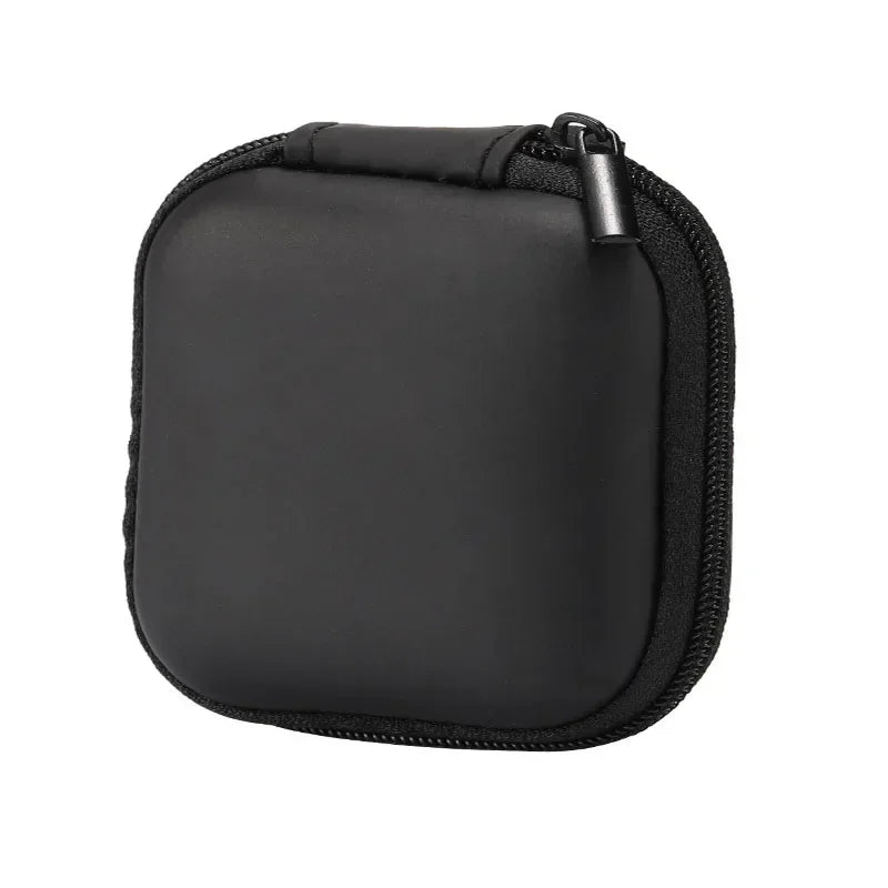 1/4pcs Earphone Protective Bag Box Hard EVA Case Digital Charger Headphone Storage Bag Usb Data Cable Organizer Carrying Pouch Oasis Select Black