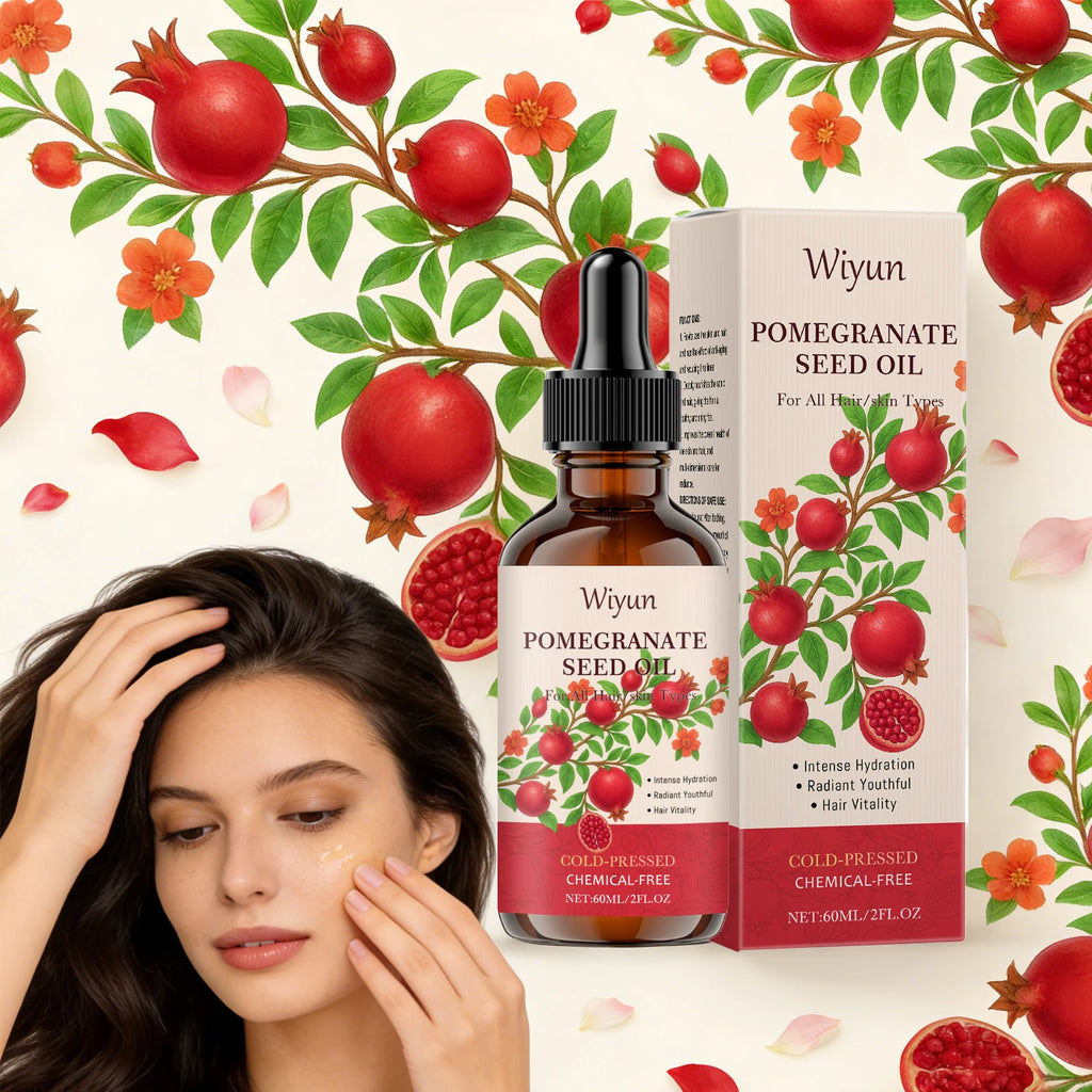 Pomegranate Seed Oil for Hair Skin Care Nourishing Scalp Increase Skin Elasticity Reduce Dryness Smoothing Cold-Pressed Body Oil Oasis Select