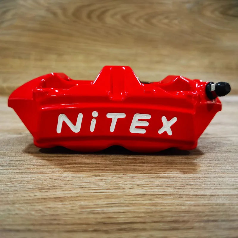 M40 motorcycle CNC modified pump forging 100MM high radiation four piston integrated caliper Oasis Select Red