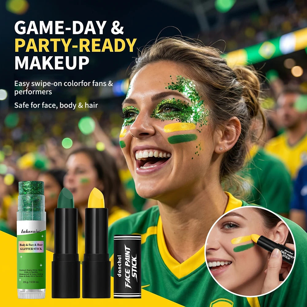 Face & Body Paint Stick Set – Non-Toxic, Waterproof SFX & Sports Face & Body Paint Oasis Select