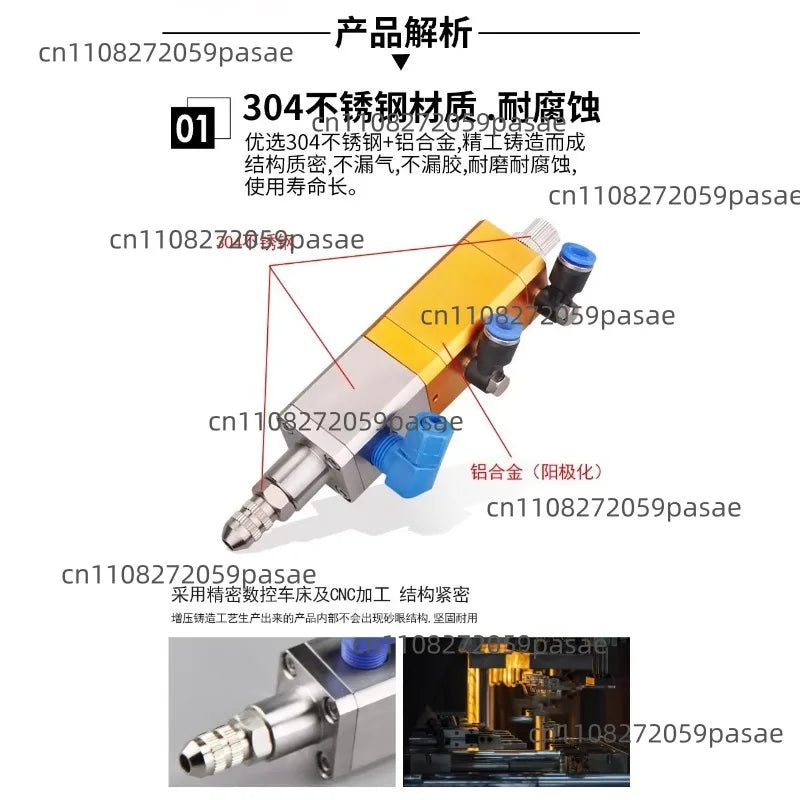 QLH31 Glue Valve Backsuction Pneumatic Precision Glue Dispensing Machine Anti Drip High Viscosity Silicone Valve UV Glue Valve Oasis Select