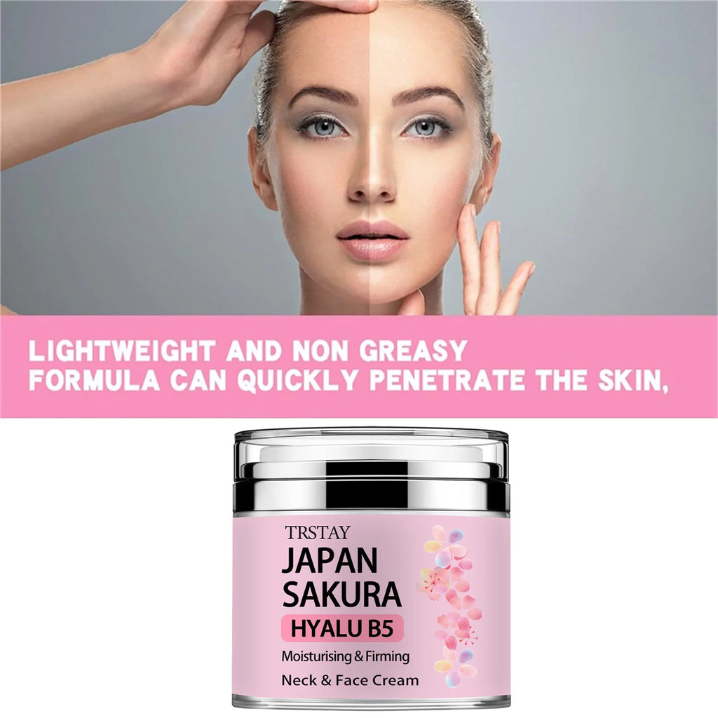 Sakura Tone Up Cream with Hyaluronic Acid | Brightening Face Moisturizer Cream Oasis Select