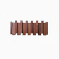 A Wooden Coat Rack with 4/6 Hooks, Featuring a Wall-mounted Piano Key Design and Foldable Hooks,Multifunctional Household Hook Oasis Select 6 hooks