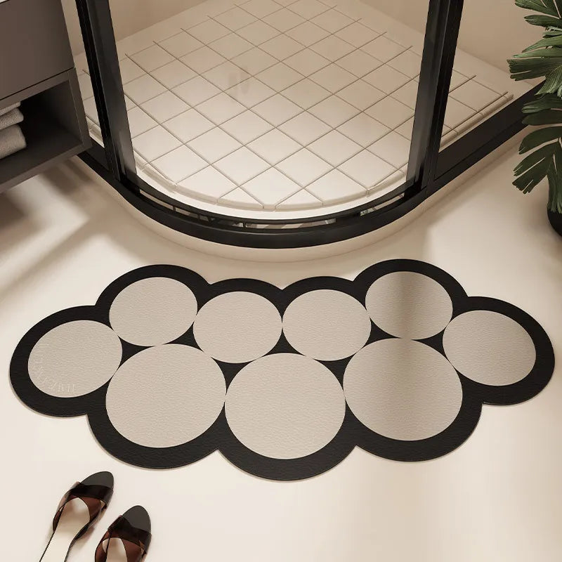 New Arc shaped Super Absorbent Bathroom Mat Non-Slip Diatom Mud Toilet Pad Quick-Drying Floor Mat Bath Mat Oasis Select 06 1pc Arc 36x75cm