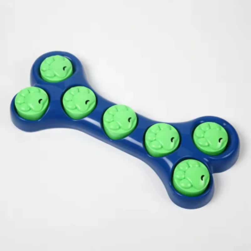 Toys for Relieving Dog Separation Anxiety,Treat-dispensing Puzzle Feeders, Anti-choke Slow-eating Bowls and Food-hiding Training Oasis Select Blue