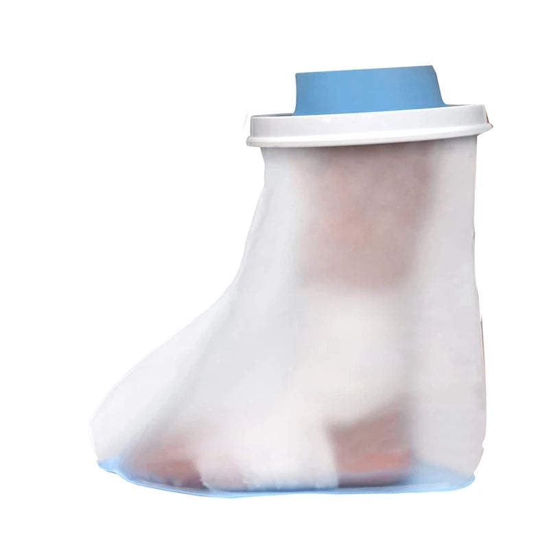 WISH Waterproof Foot Cover For Shower Adult, Foot Cast Covers With Non-Slip Padding Bottom, Watertight Foot Cast Protector Oasis Select As Shown One Size