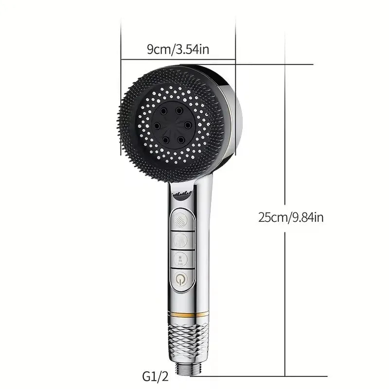 New Filter Shower Head 4 Modes Handheld High Pressure Water Saving Shower Head Massage Sprayer Bathroom Accessories Set Oasis Select