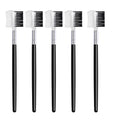 Dual-Headed Eyebrow & Lash Comb Brush – 2-in-1 Beauty Tool Brow & Lash Brush Oasis Select black-5pcs