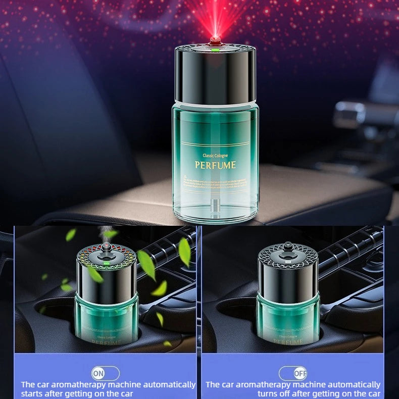Smart Car Aromatherapy Diffuser Fragrance Machine Car Smell Air Freshener Ocean Hilton Automatic Car Scent LED Ambient Light Oasis Select