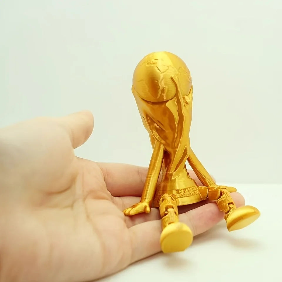 Golden Art Sculpture Ornament 3D Printed Exquisite Desktop Decor Modern Style Home Living Room Tabletop Decoration Gift Oasis Select