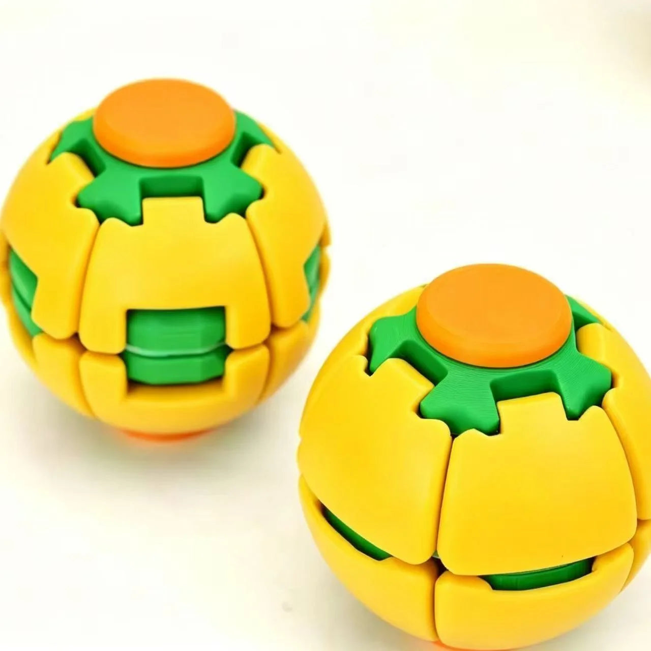 3D Gear Ball Fidget Toy Spiral Stress Relief Sensory Toy For Kids Adults Christmas Birthday Party Gifts Anxiety Relief Toys Oasis Select 1 pcs Yellow-green