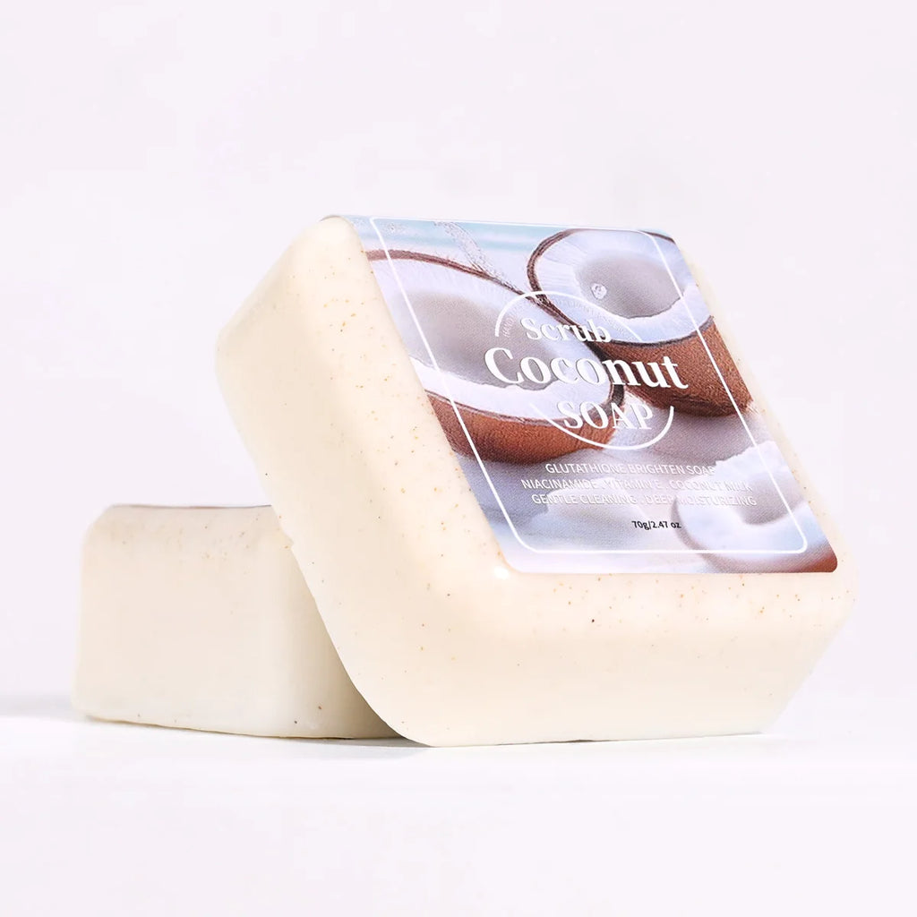 Glutathione Coconut Scrub Handmade Soap – Cleanse & Moisturize