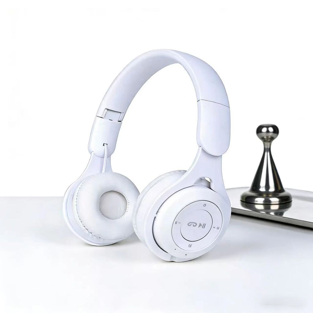 M6 Wireless Bluetooth Headphone Macaron Headphones Stereo Headband Gaming Headset with Mic Gamer Girl Gift for Mobile Tablet Oasis Select white