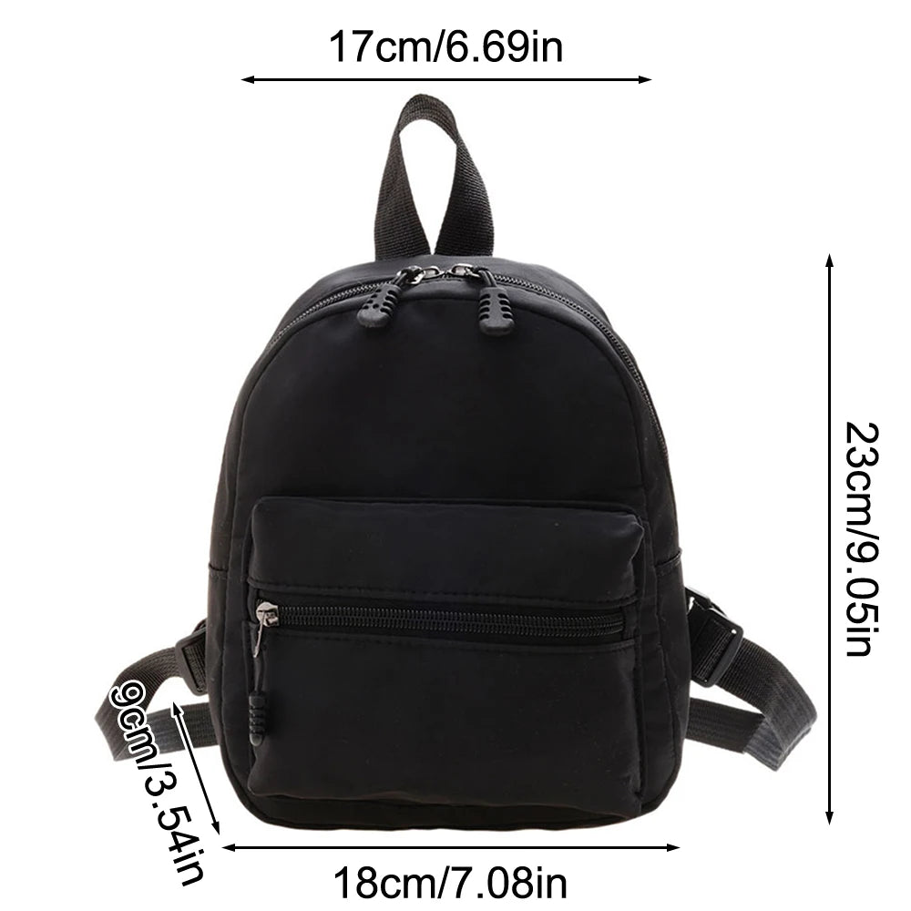 Saint.Bos Mini Nylon Backpack – Small Casual Bag for Teen Girls