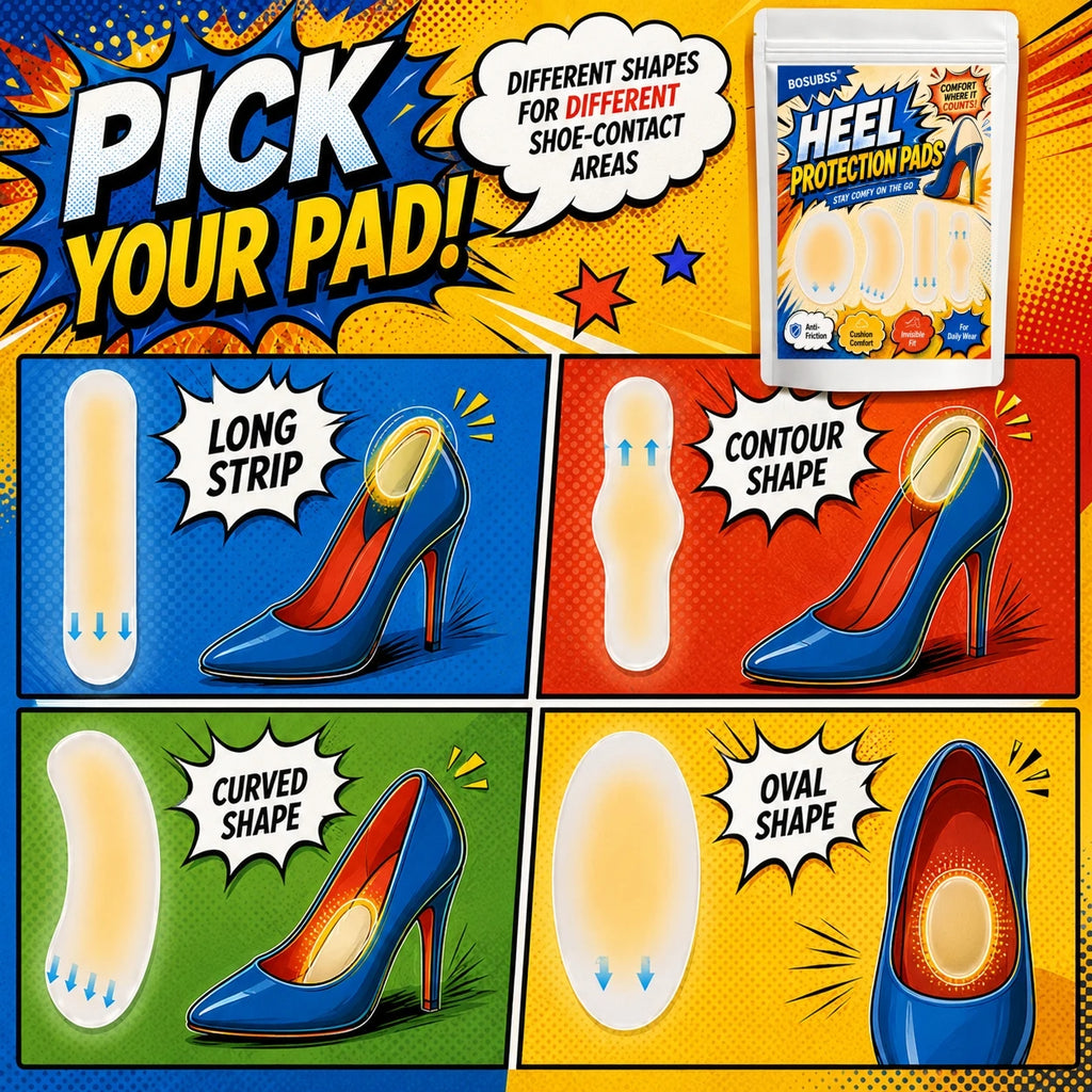 Soft Heel Protection Pads — Stop the Rub, Walk in All-Day Comfort 4/8pcs. Oasis Select