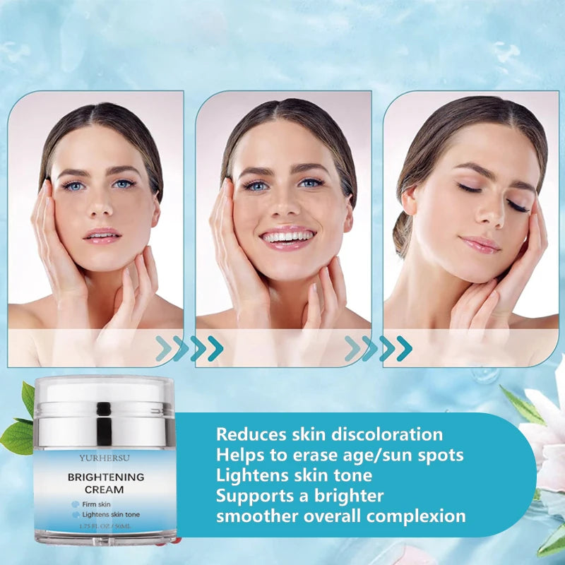 YURHERSU Brightening Face Cream – Hydrating & Radiant Skin Brightening Face Cream Oasis Select