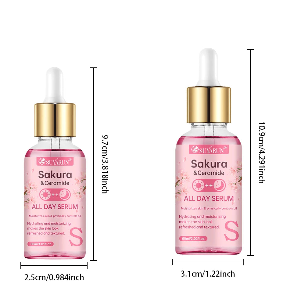 SUYARUN Sakura & Ceramide Serum – Anti-Aging Hydrating Facial Face Serum Oasis Select