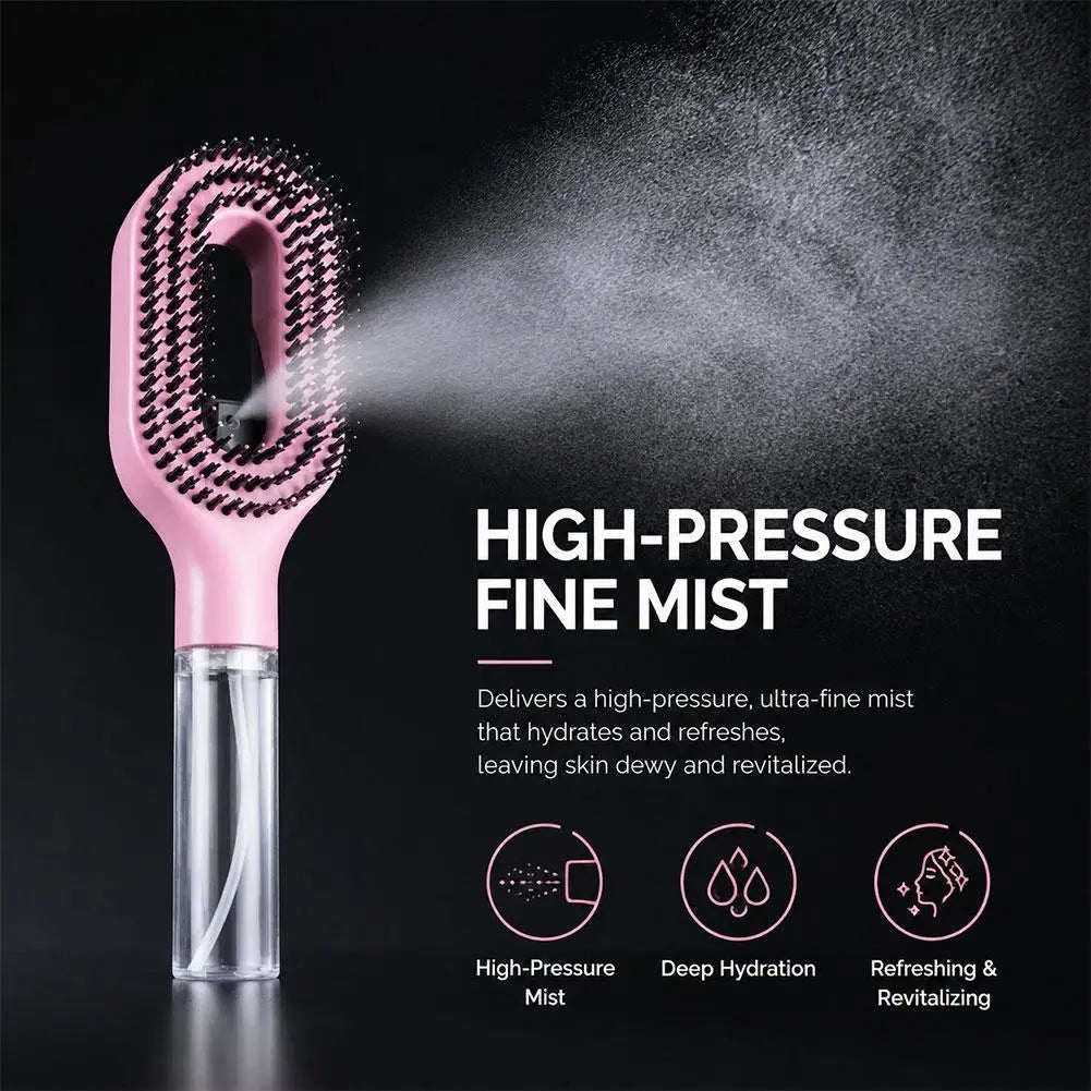Multi-functional Essential Oil Spray Bottle Comb Wet Dry Scalp Massage Bristle Comb Salon Fluffy Modeling Comb Anti-Static Comb Oasis Select