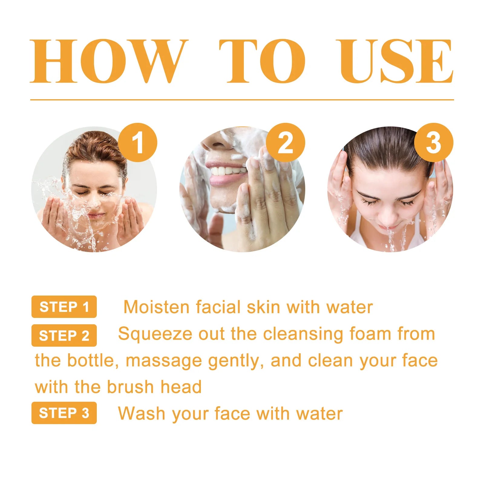 HOYGI Turmeric Kojic Acid Cleanser Foam Deep Clean Anti Acne Oil Control Fade Marks Blackhead Remover Brightening Face Was Oasis Select