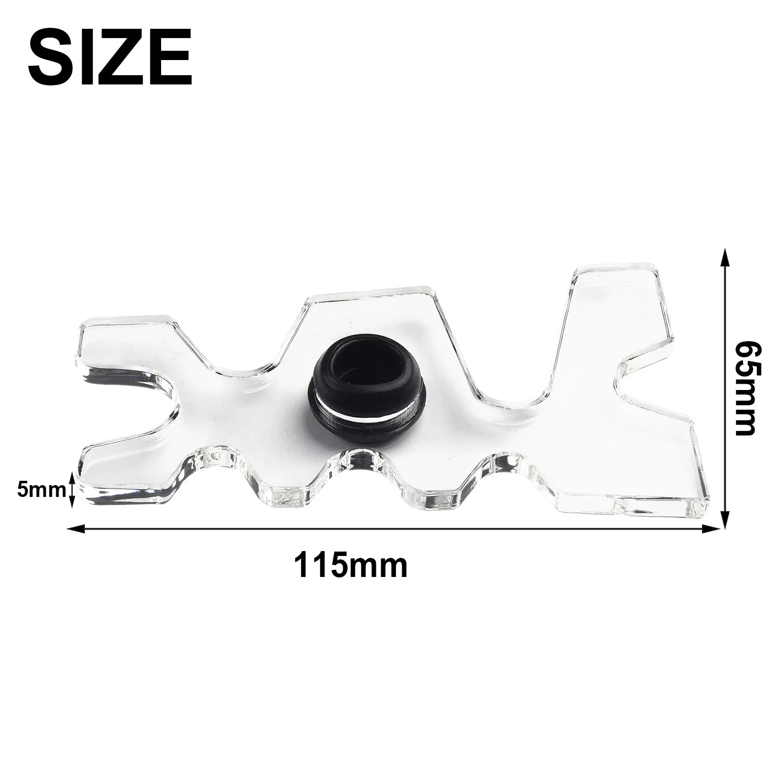 1pc 115*65*5.5mm Billiard Cue Racks Pool Cue Holders Bridge Billiard Transparent Acrylic Cue Racks Cue Holders Accessories Oasis Select