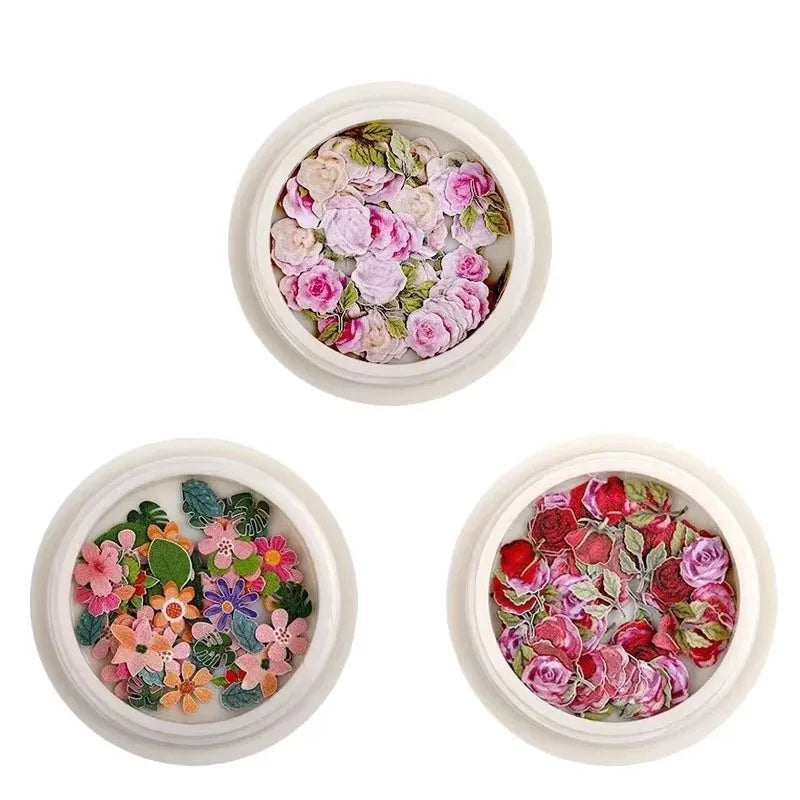 1/3/4Pcs Mixed-color Dried Flowers Resin Craft Dry Flowers Nail Art Decoration Natural Ultra-thin Mini Nail Flowers Oasis Select 02-05-08