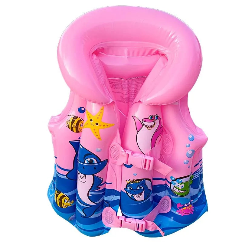 1-5PCS Thickened Kids Life Jacket Inflatable Swim Vest Toddler Floatie PVC Swimming Buoyancy Aid for Pool Beach Oasis Select