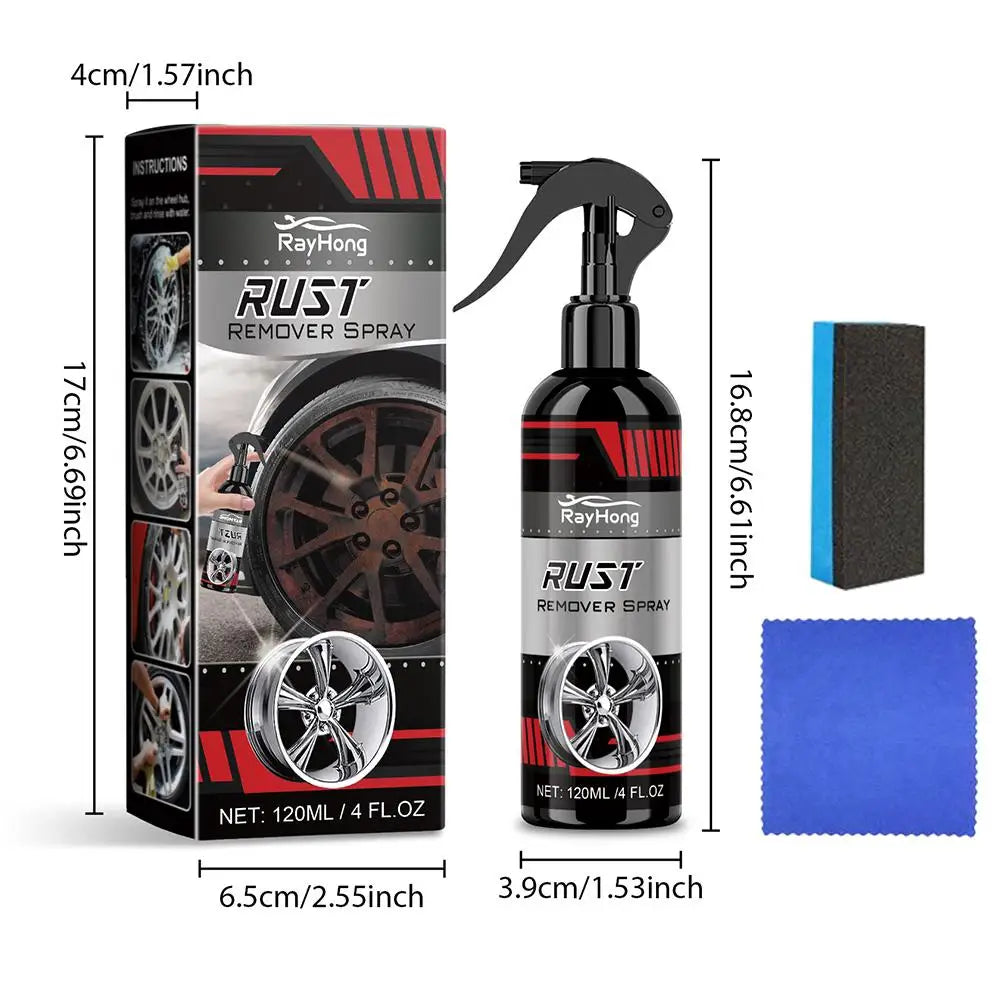 Universal Rust Remover Revitalizing Spray for Car Wheels Metal Surfaces Strong Decontamination Smooth Reliable Oasis Select