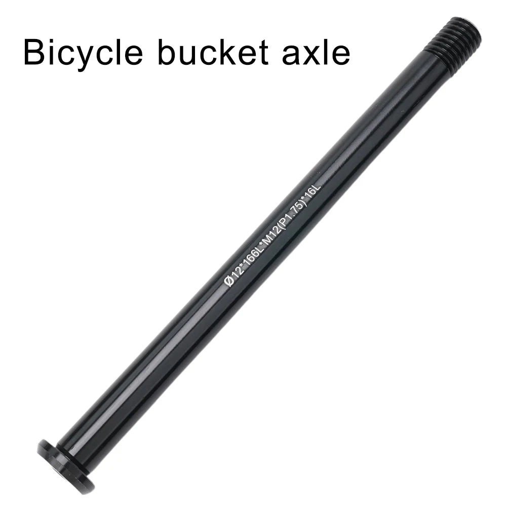 Bicycle Front Hubs Tube Shaft MTB Road Bike Quick Release Thru Axle Skewers For Replacement Front/Rear Thru Axle M15 /M12 Oasis Select 12x166LxM12 (P1.75)x