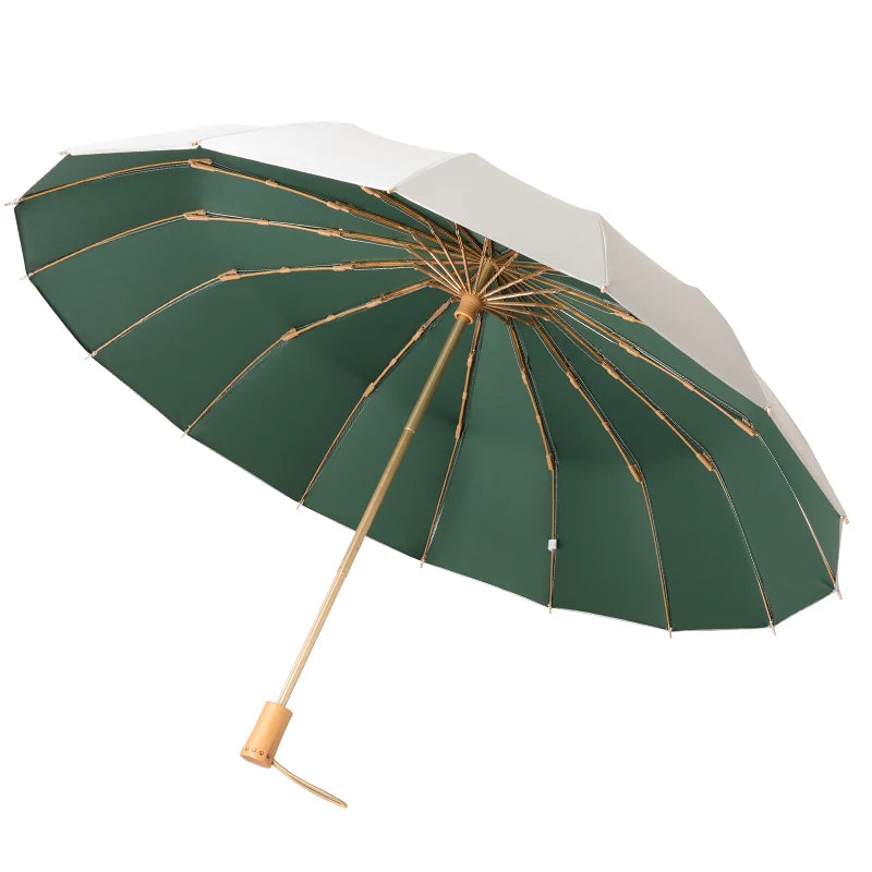 16 Bone titanium silver sun umbrella super sun protection UV umbrella sunshine and rain umbrella Oasis Select