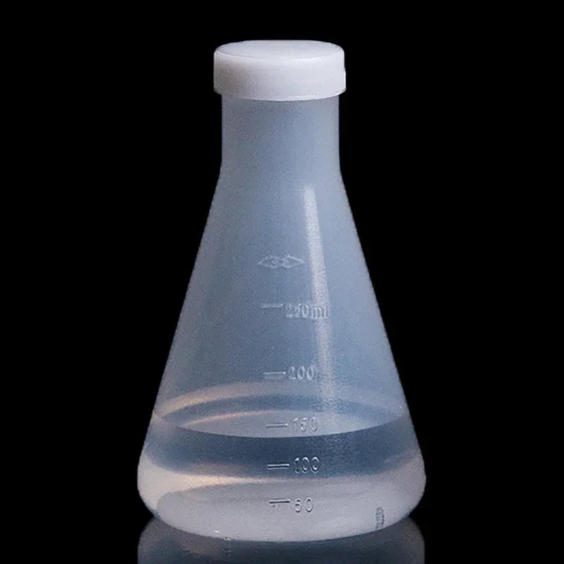 50ml To 1000ml Lab Plastic Erlenmeyer Flask Conical Container Bottle With Screw Cap For Laboratory Experiment Oasis Select