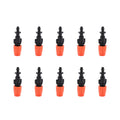 10pcs Micro-Flow Head Nozzle Dripper Adjustable Barbed Connectors Nozzle Plastic Portable Multi-function for Plant Lawn Oasis Select 10pcs france