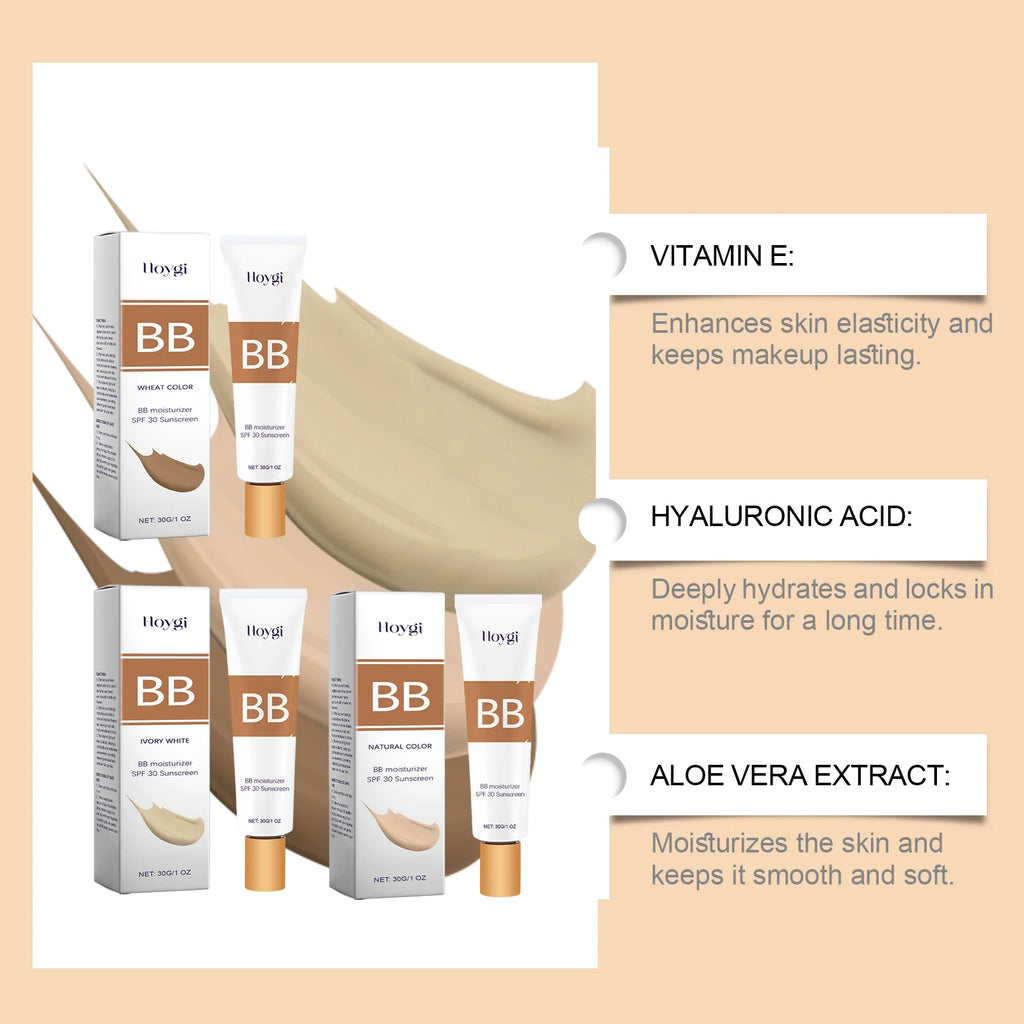 Hoygi SPF30 BB Cream – Oil-Free, Full Coverage Tinted Sunscreen BB Cream SPF30 Oasis Select