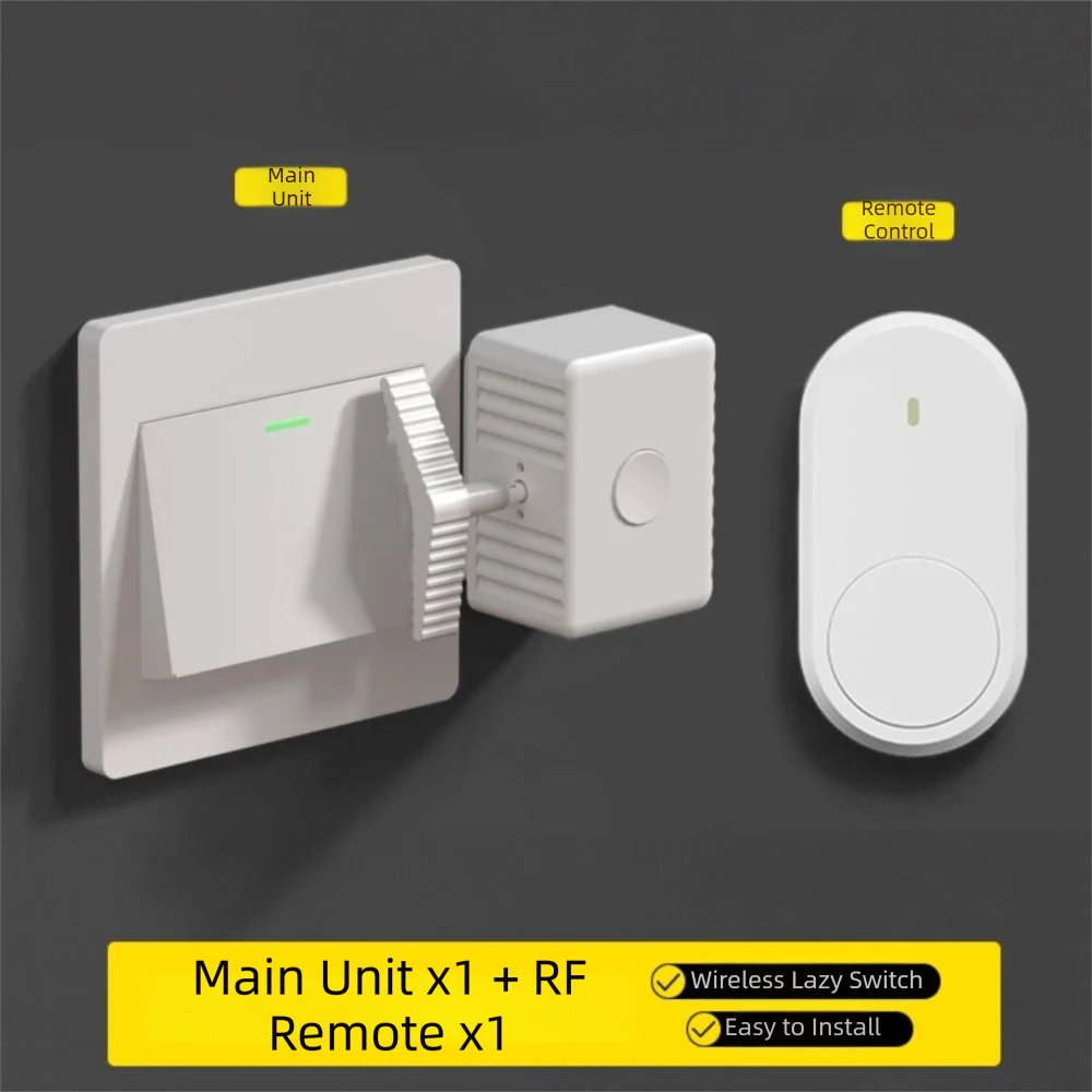 Type-C Rechargeable RF Wireless Remote Control Light Switch
