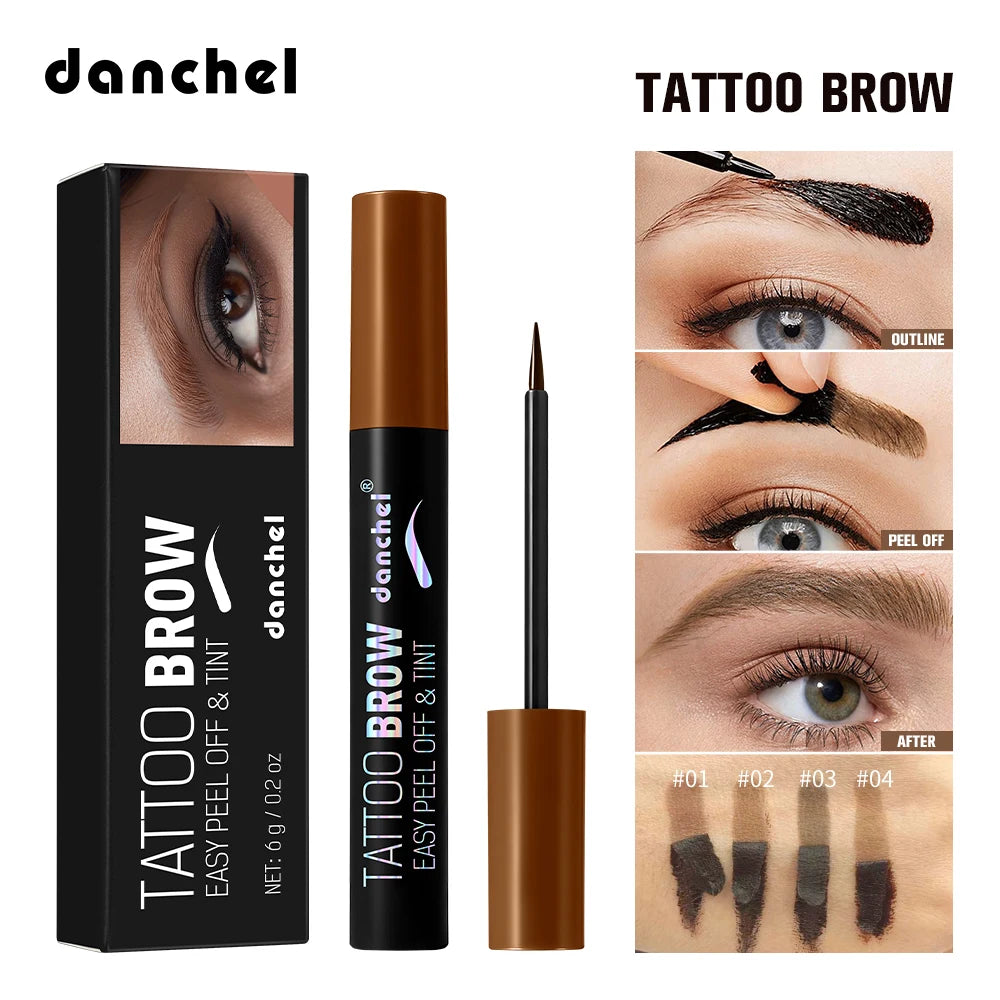 Peel Off Eyebrow Gel Long Lasting Waterproof Sweat Proof Smudge Proof Tattoo Brow Gel Natural Looking Eye Brow Makeup For Women Oasis Select