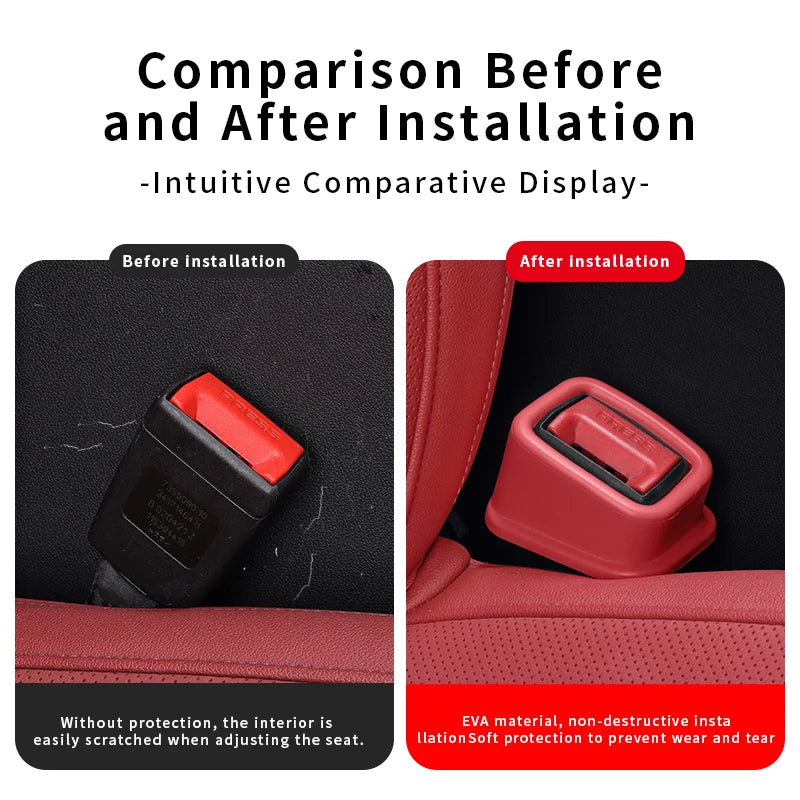 Car Seat Belt Buckle Cover – Anti-Scratch EVA Protector