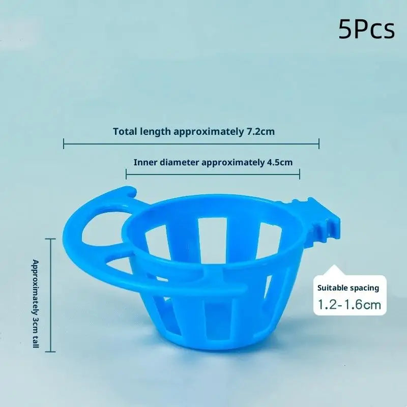 2/5Pcs Bird Parrot Feeder Cage Fruit Vegetable Holder Cage Accessories Hanging Basket Container Pet Parrot Feeder Cage Supplies Oasis Select A4