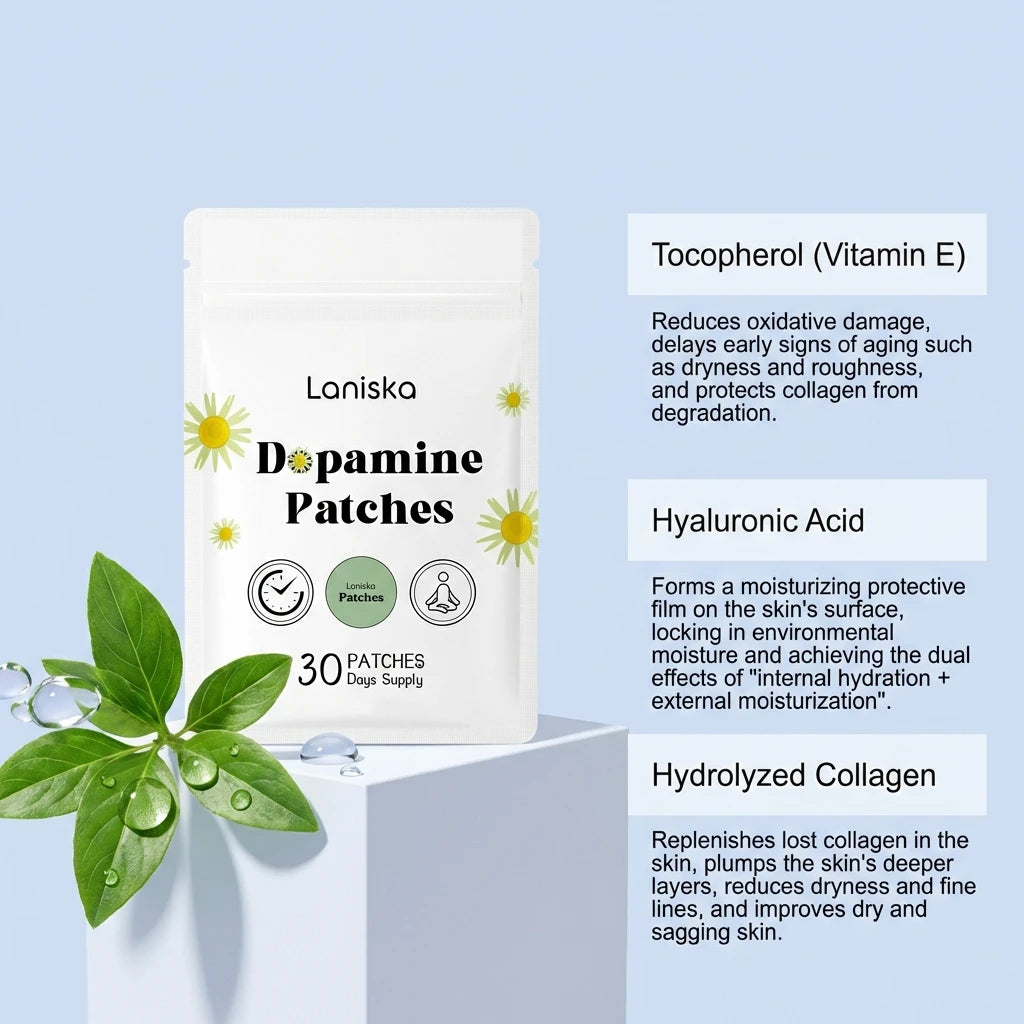 Dopamine Body Patches – Hyaluronic Acid & Mint Herbal Skincare