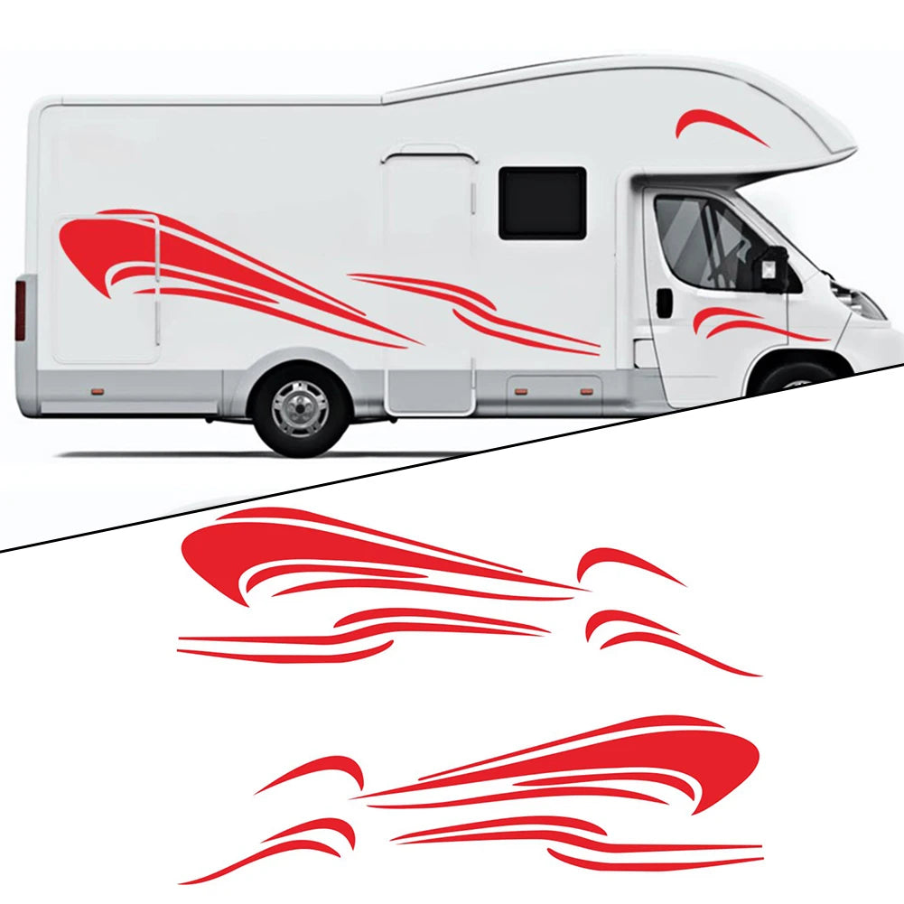 For Motorhome Side Stripe Decals Vinyl for RV For Caravan Horsebox Campervan Trailer Van and Truck Compatibility Oasis Select