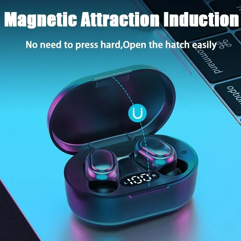 E7S TWS Wireless Headphones Bluetooth Earphone Control Sport Headset Waterproof Microphone Music Earphone Work On All Smartphone Oasis Select